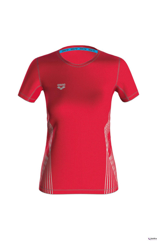 Playera Deportiva arena Run Mesh Solid Para Mujer